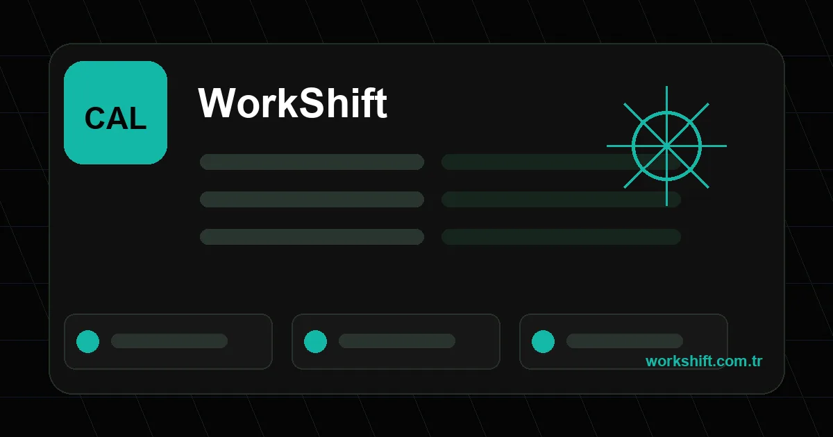 Modele hebdomadaire et mensuel - WorkShift